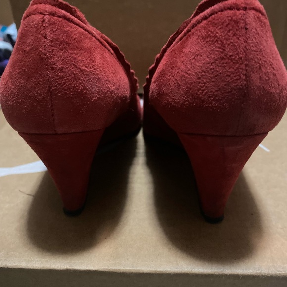 Seychelles red round toes wedges - Picture 3 of 6